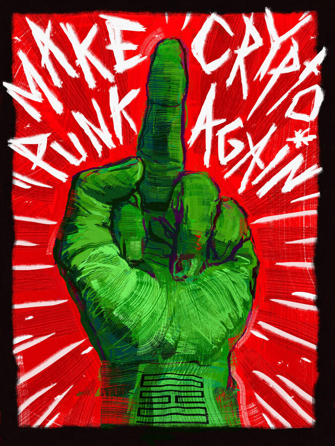 Make Crypto Punk Again by Goldcat